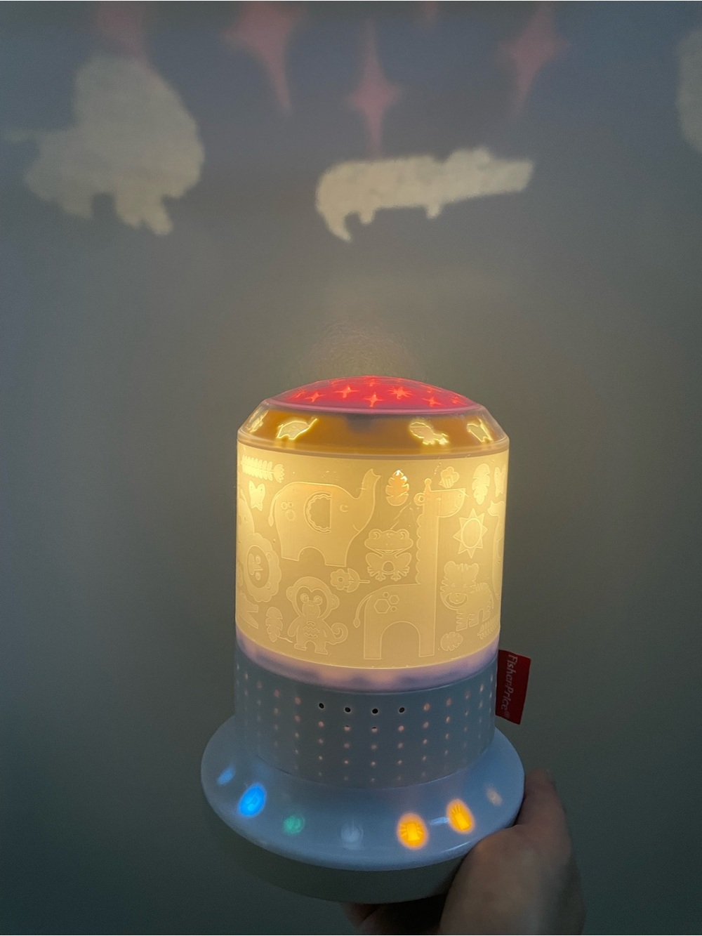 Fisher Price Smart Connect Sound Machine Music Lights Nursery Baby Soother